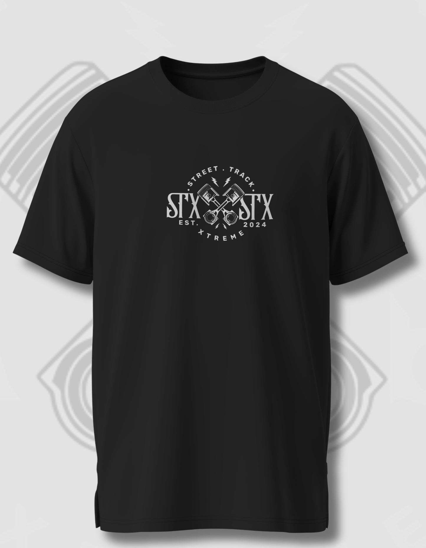 'Piston' - Lightweight T-Shirt Black