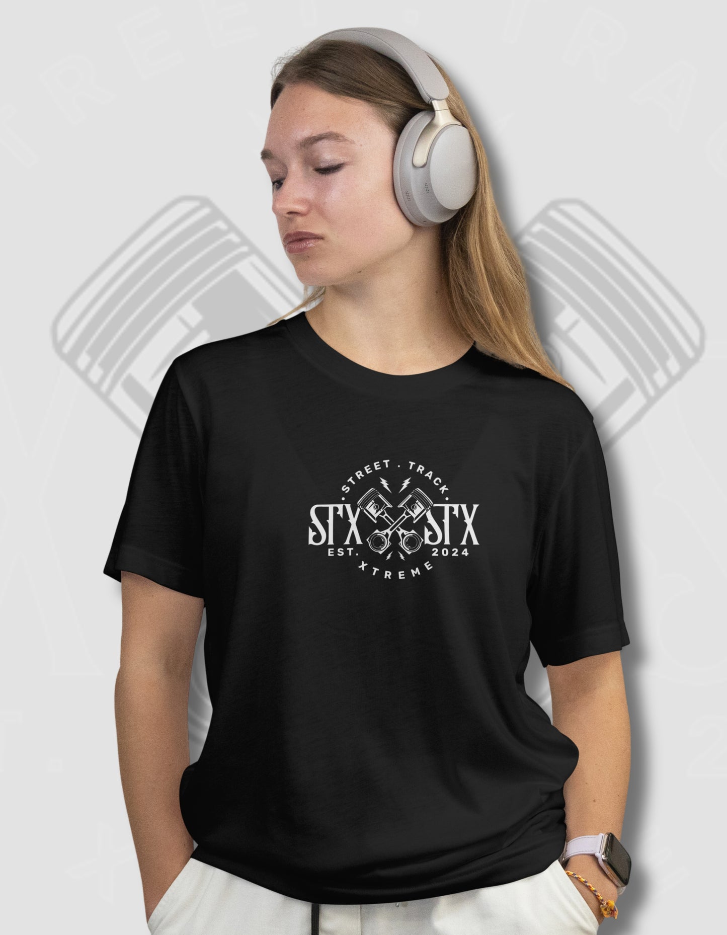 'Piston' - Lightweight T-Shirt Black