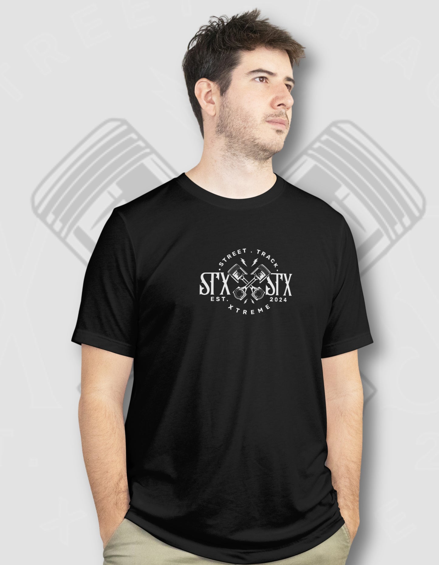 'Piston' - Lightweight T-Shirt Black