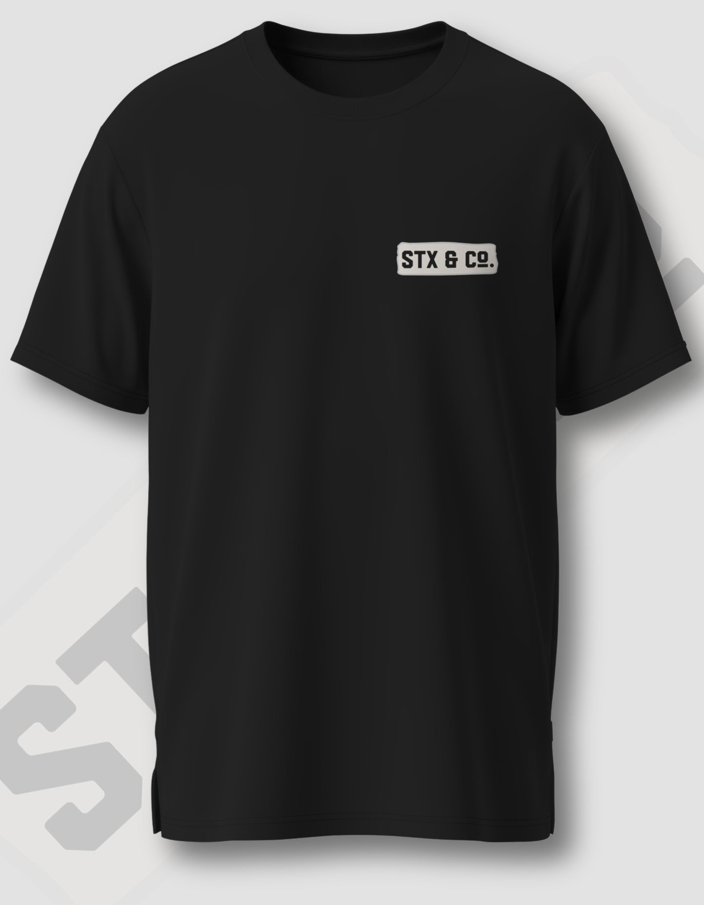 'Stx & Co' - Lightweight T-Shirt Black