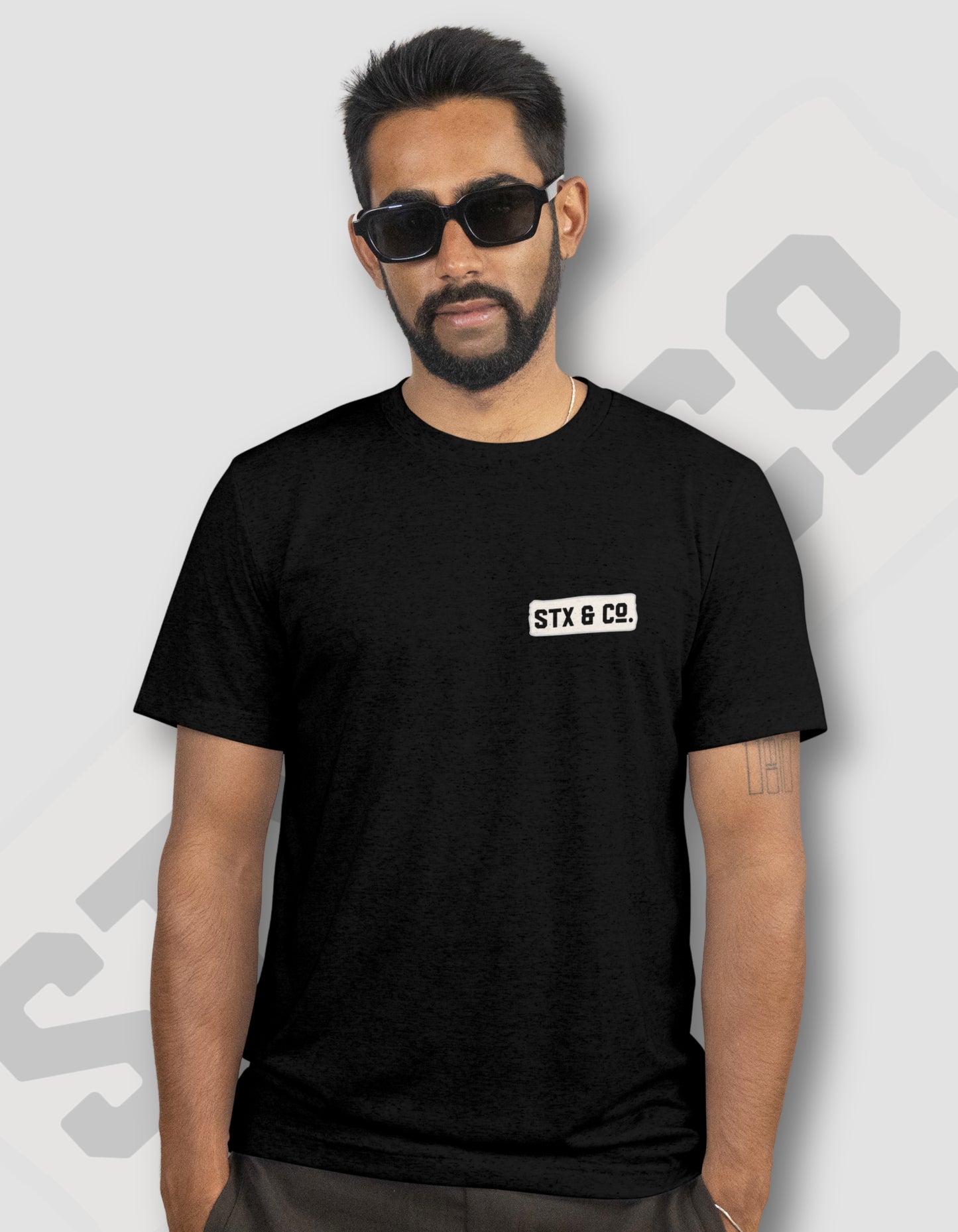 'Stx & Co' - Lightweight T-Shirt Black