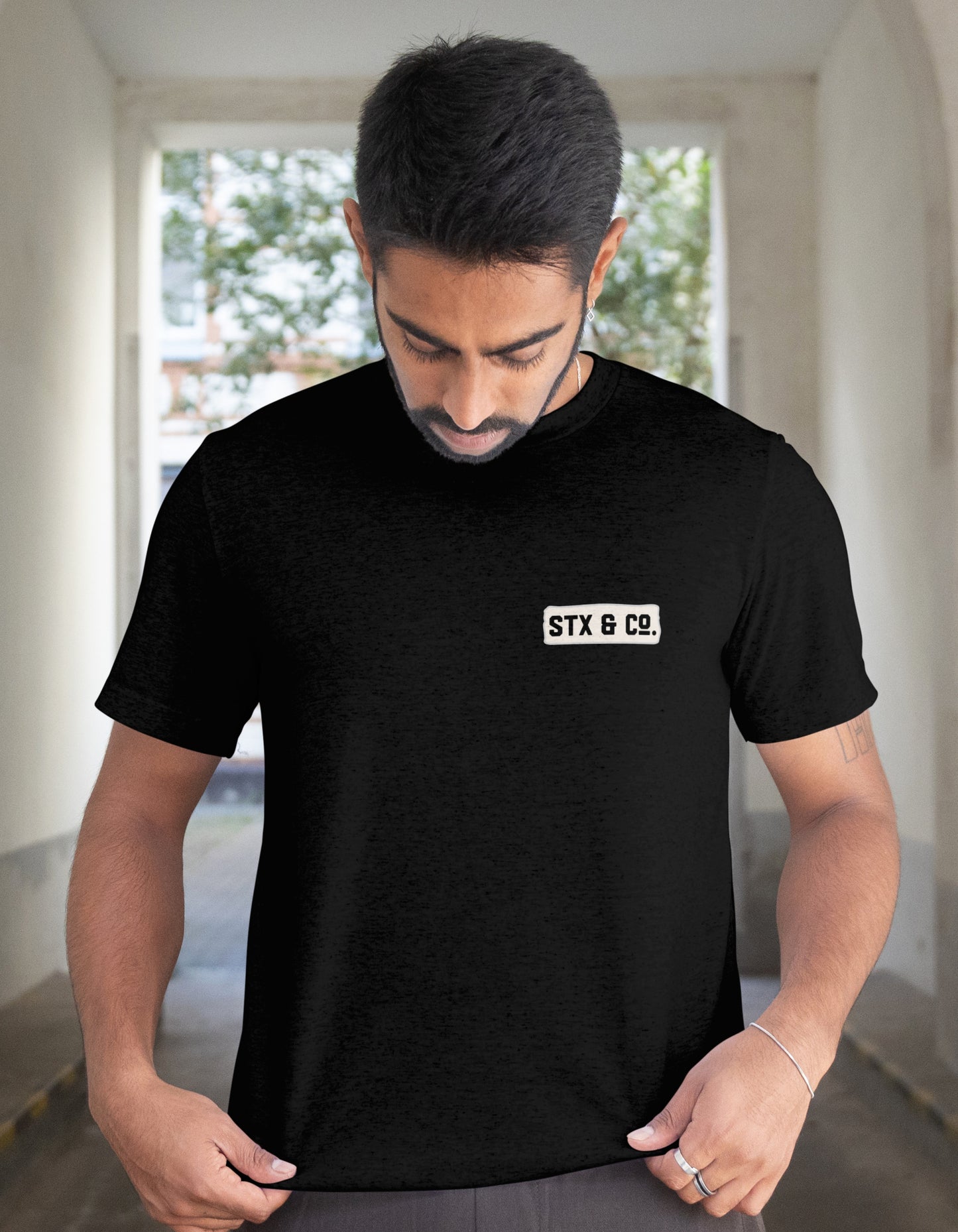 'Stx & Co' - Lightweight T-Shirt Black