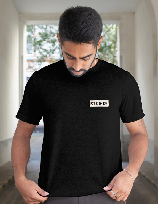 ''Stx & Co'' - T-Shirt Black