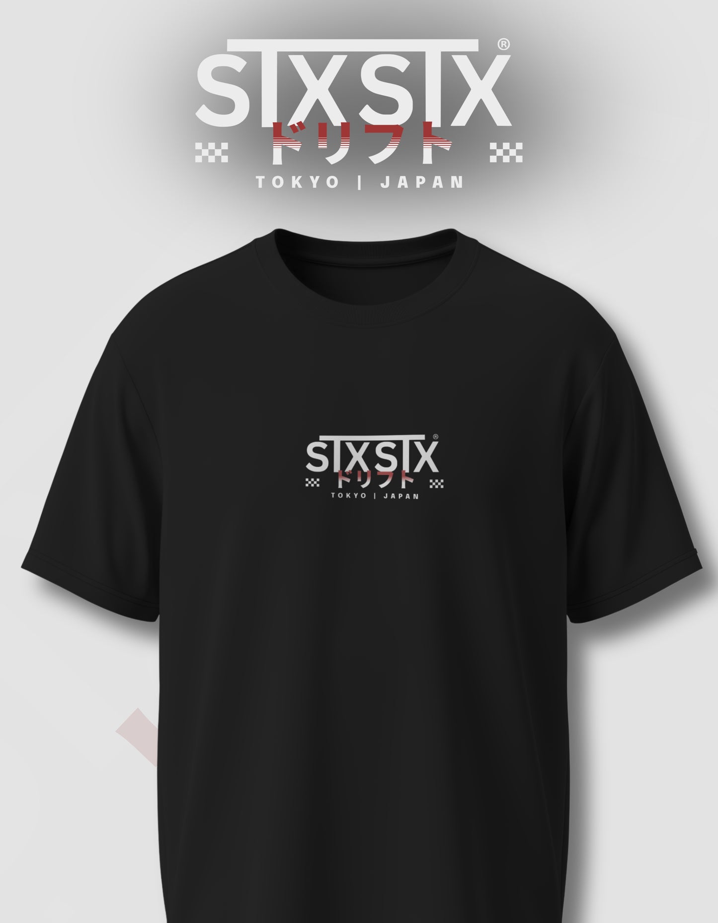 'Stx Tokyo' - Lightweight T-Shirt Black