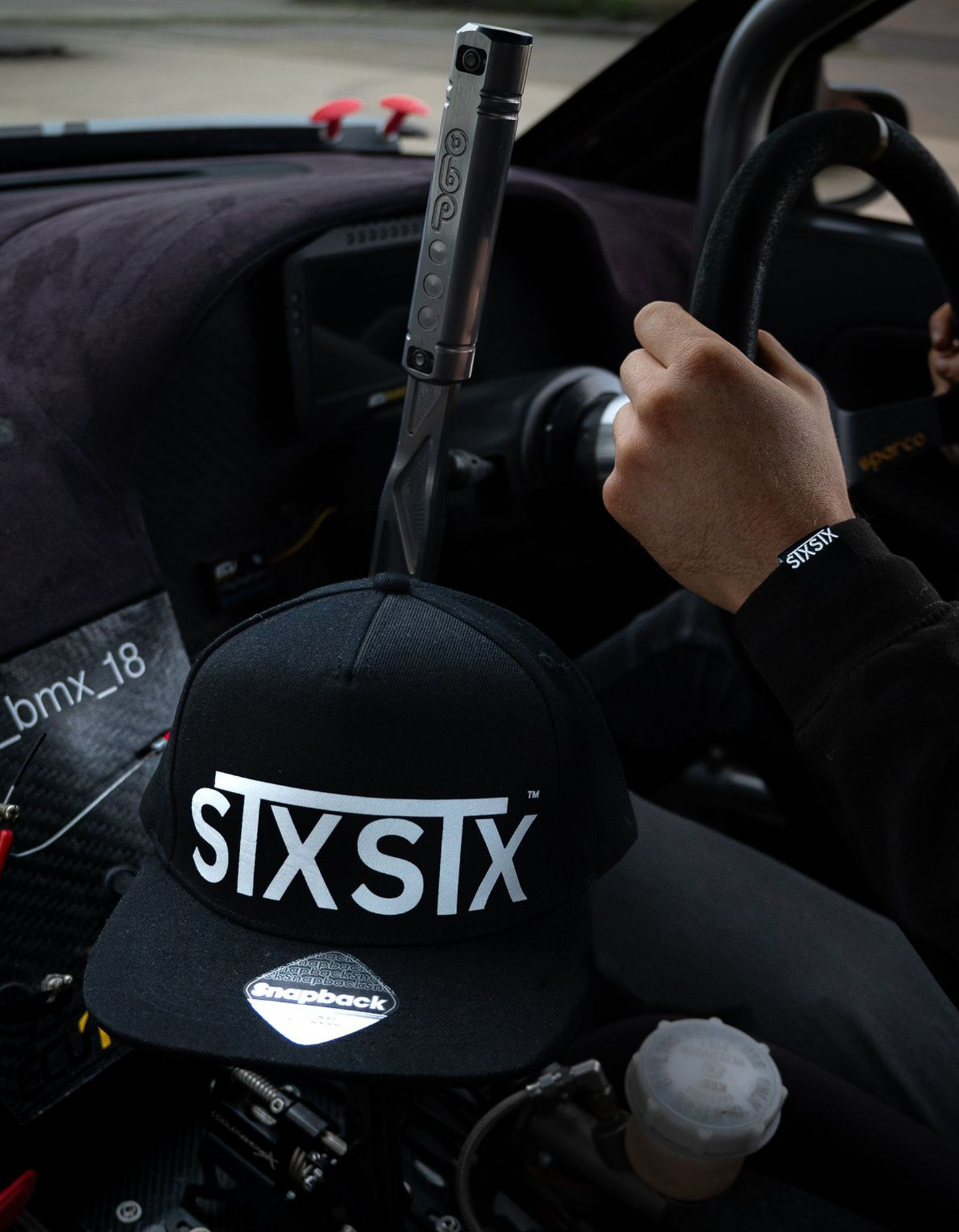 'Snapback' - Black Snapback Hat