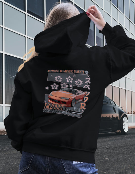 ''S15 Blossom'' - Black Hoodie