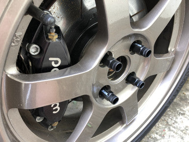 20 x Exoracing Wheel Nuts Forged Steel in blak fitted to rota alloys