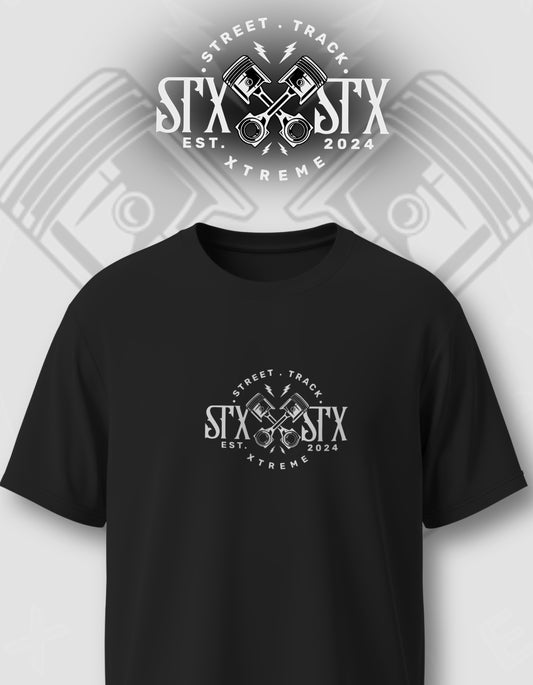 STXSTX Piston Power - Premium Black Tshirt