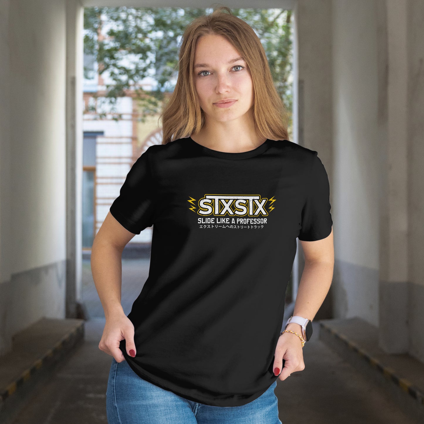 'Professor V2' - Lightweight T-Shirt Black