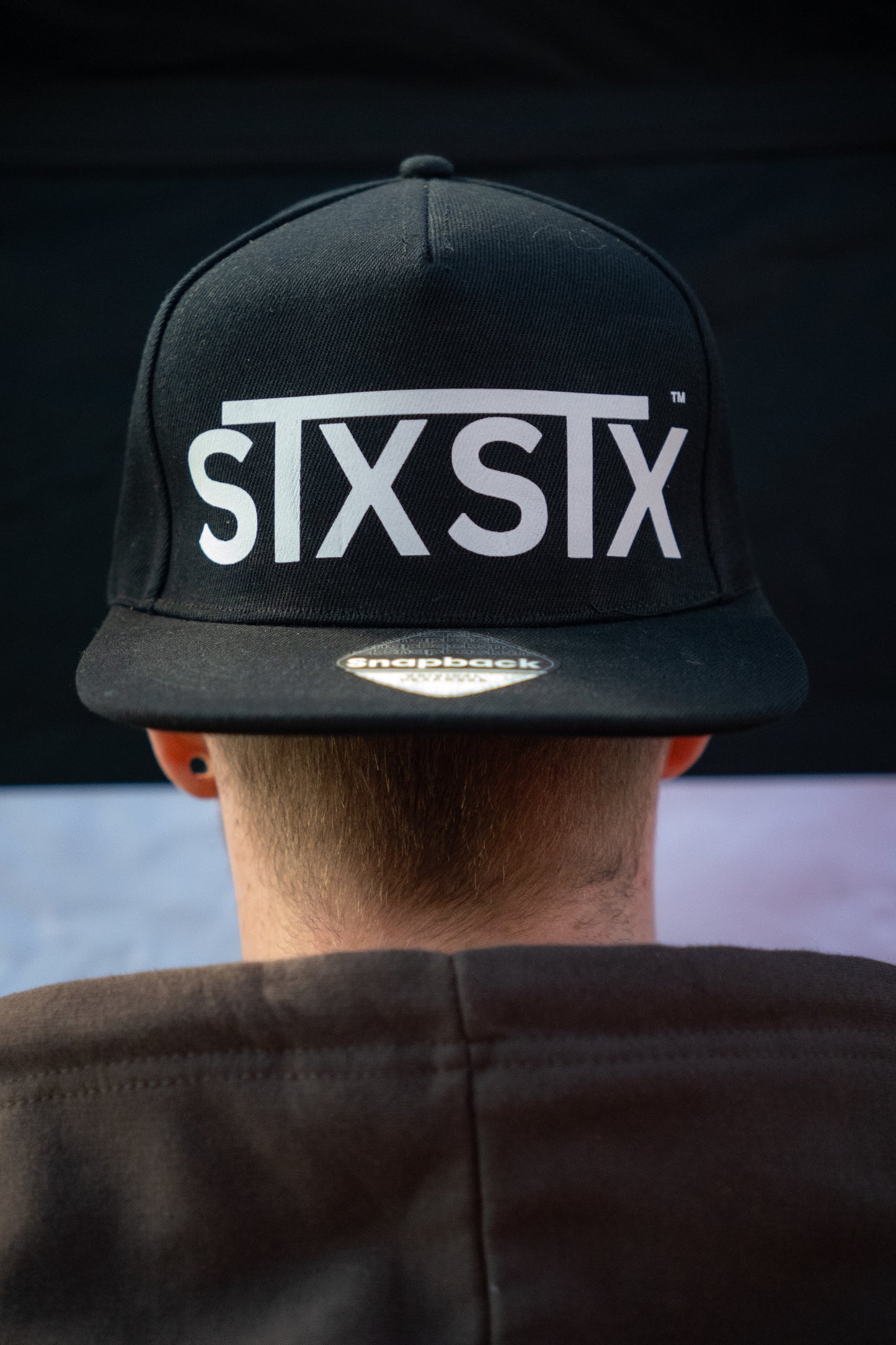 'Snapback' - Black Snapback Hat