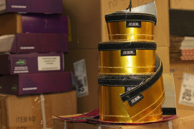 Velcro Heat Sleeve 0.5m Gold stacked x3 with exoracing boxs in background