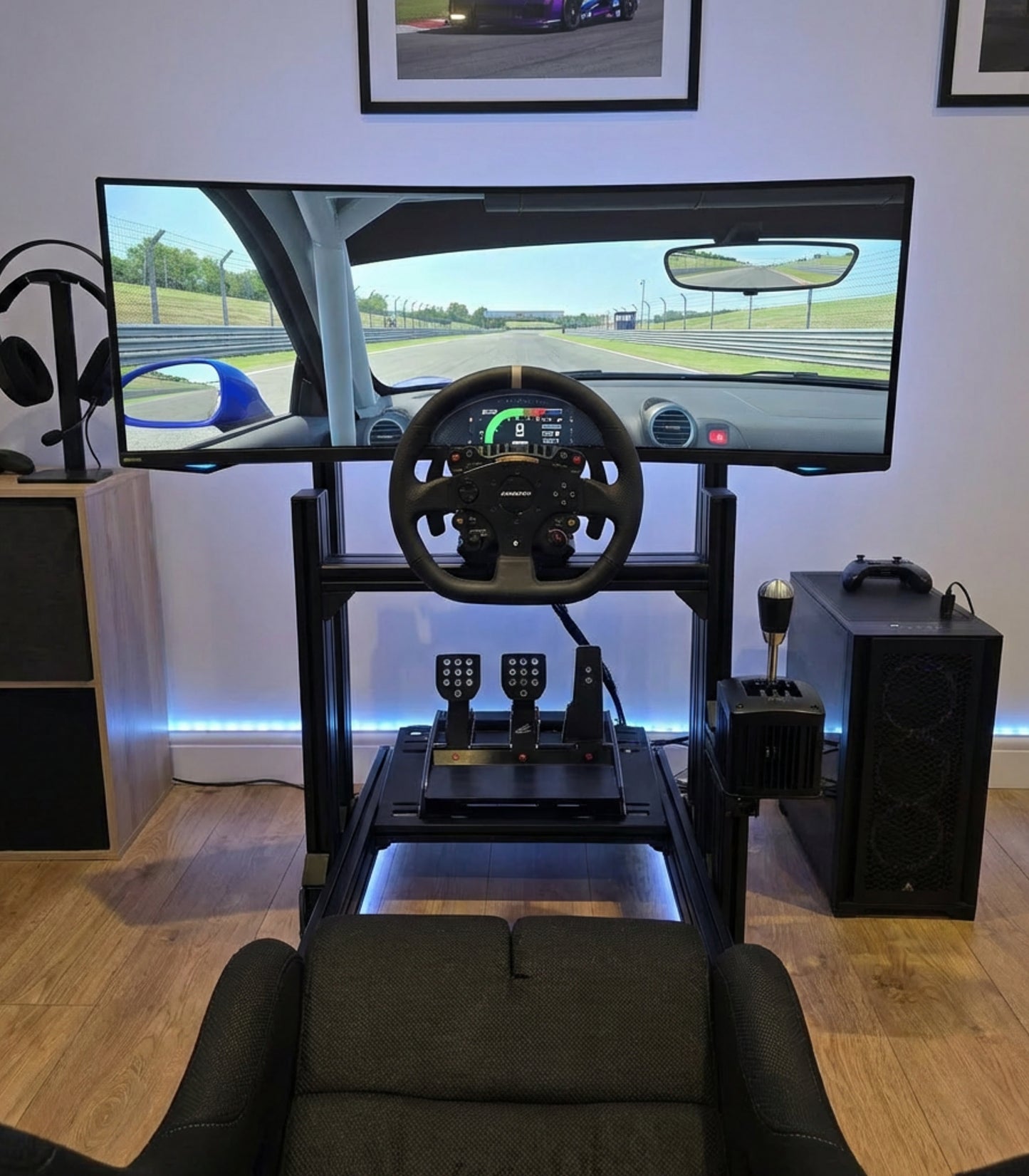 ''Retro Flame'' - Racing Sim Bucket Seat