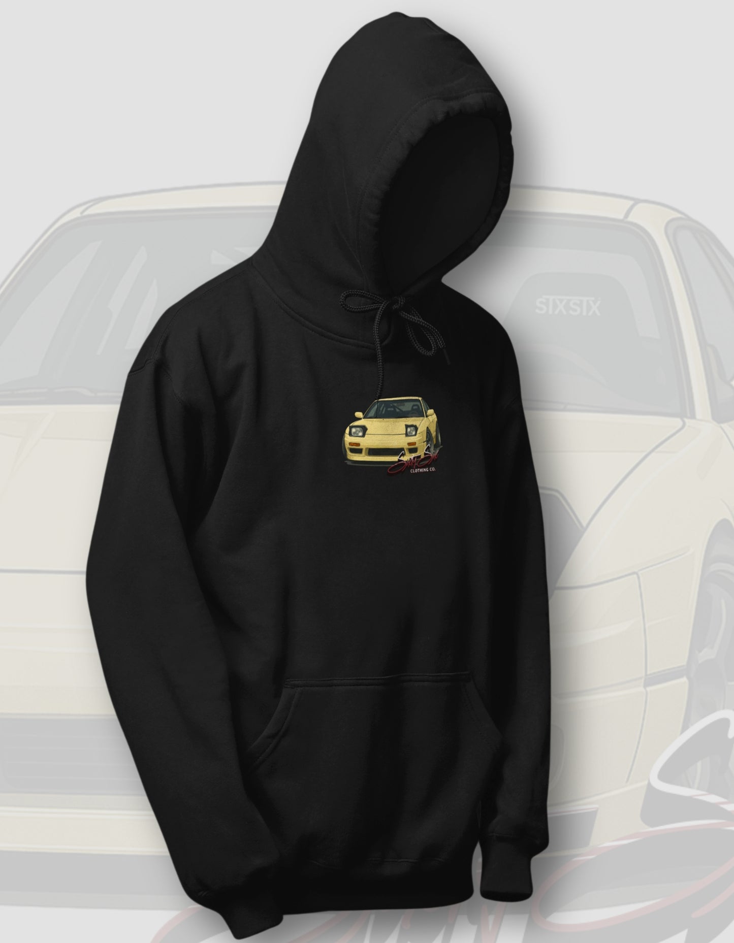 'Silvia S13' - Black Hoodie