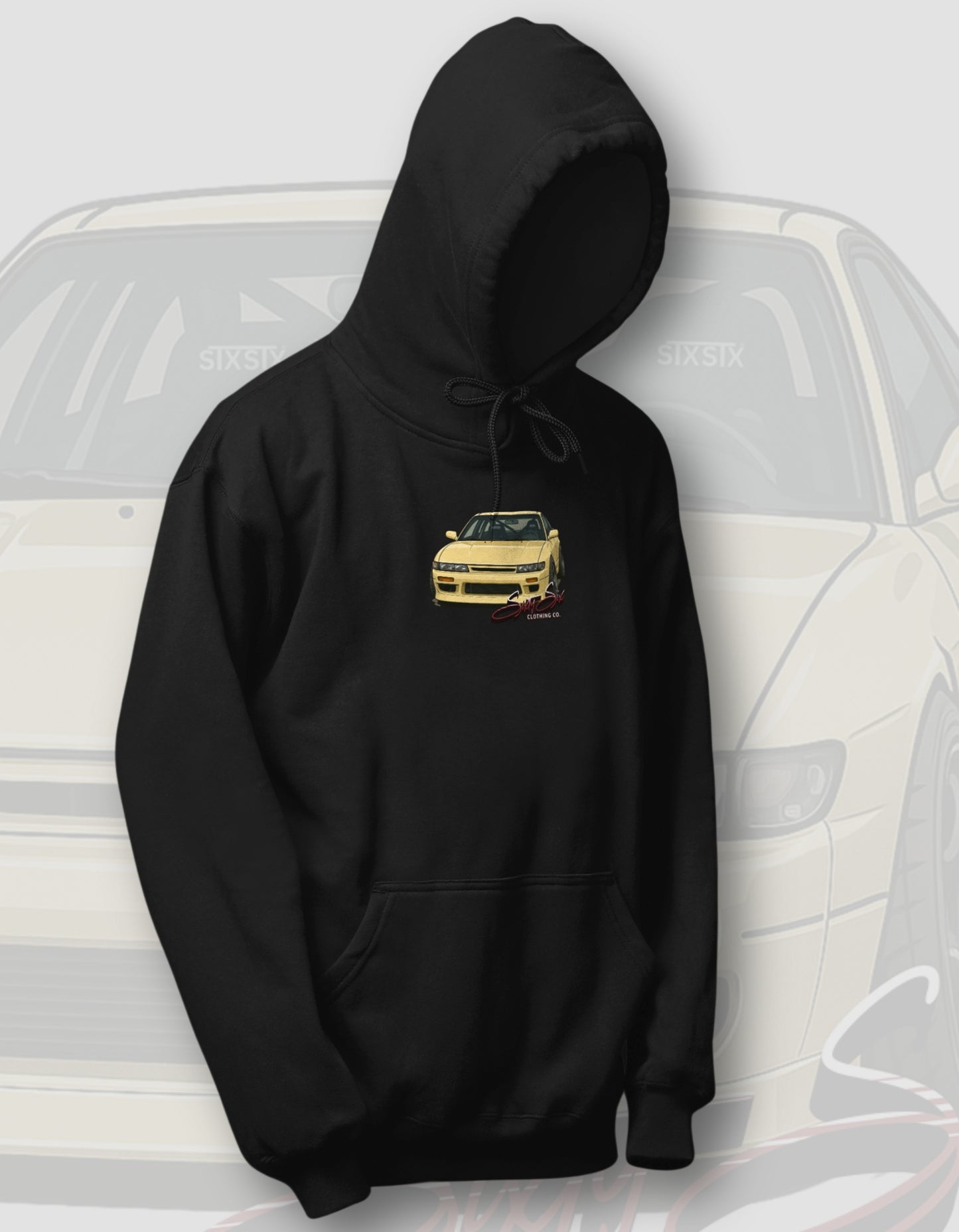 'Silvia PS13' - Black Hoodie