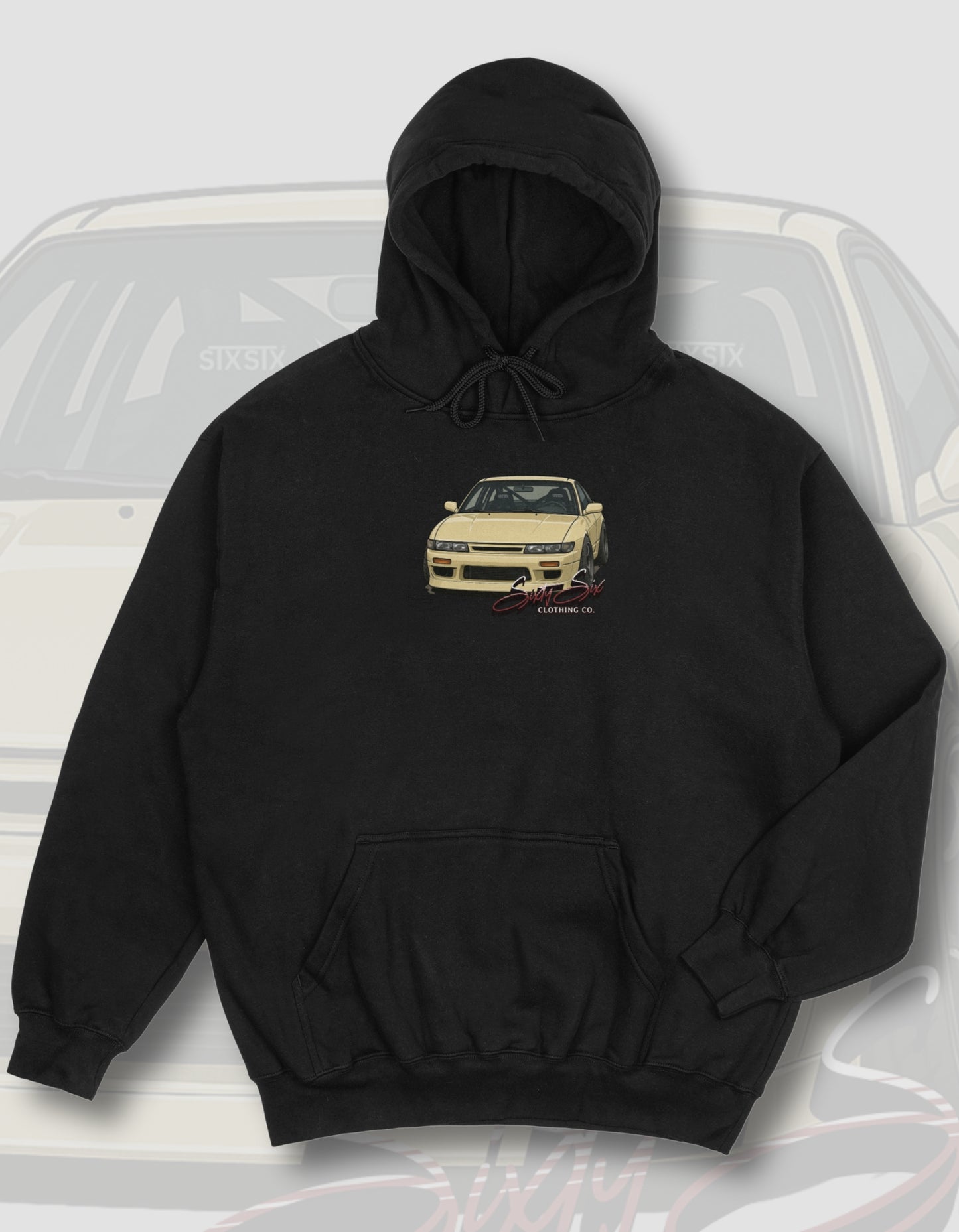 'Silvia PS13' - Black Hoodie