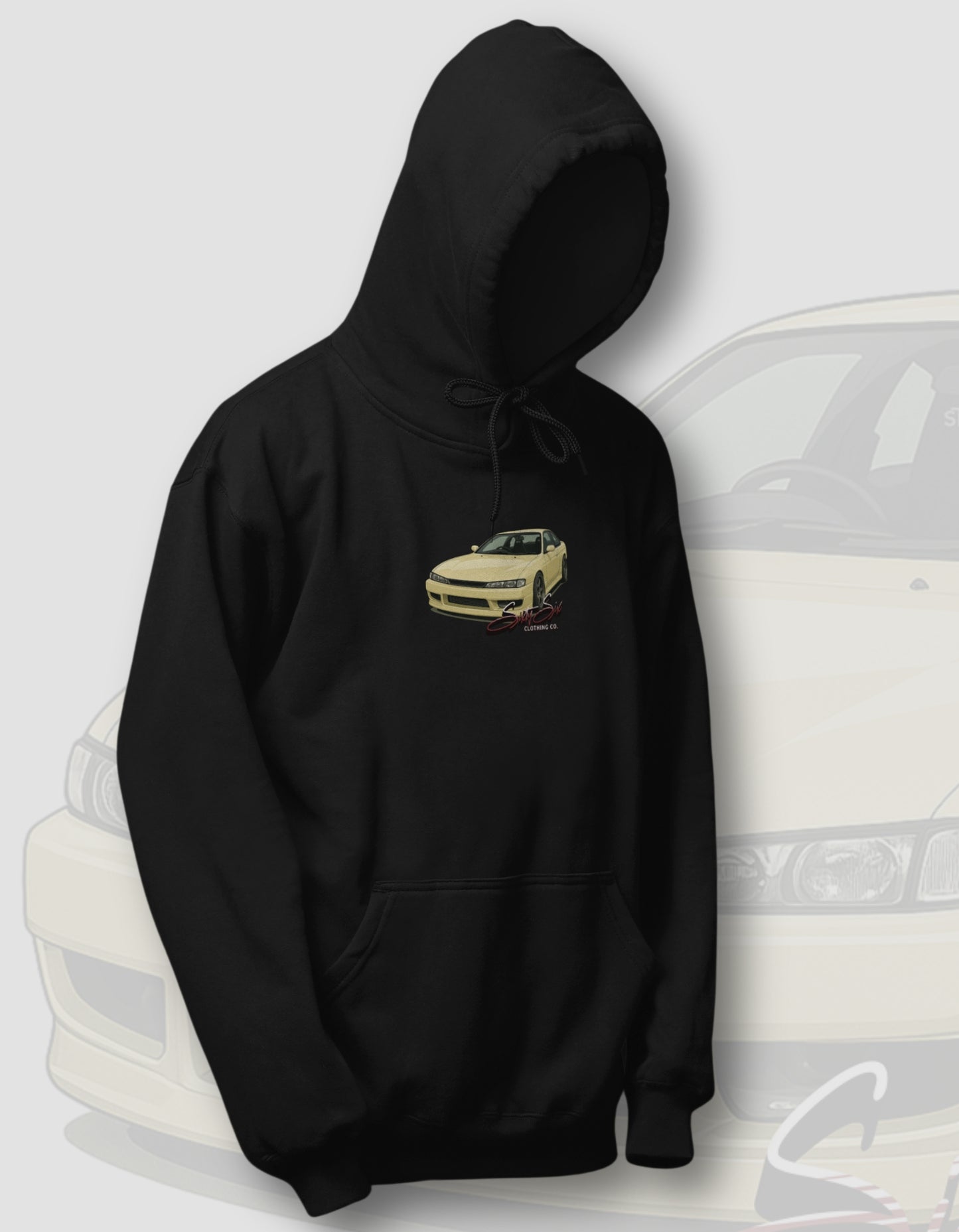 'Silvia S14' - Black Hoodie