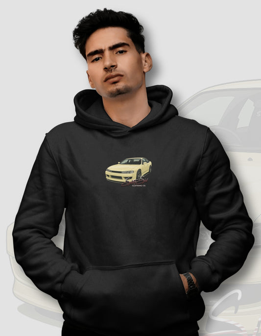 'Silvia S14' - Black Hoodie
