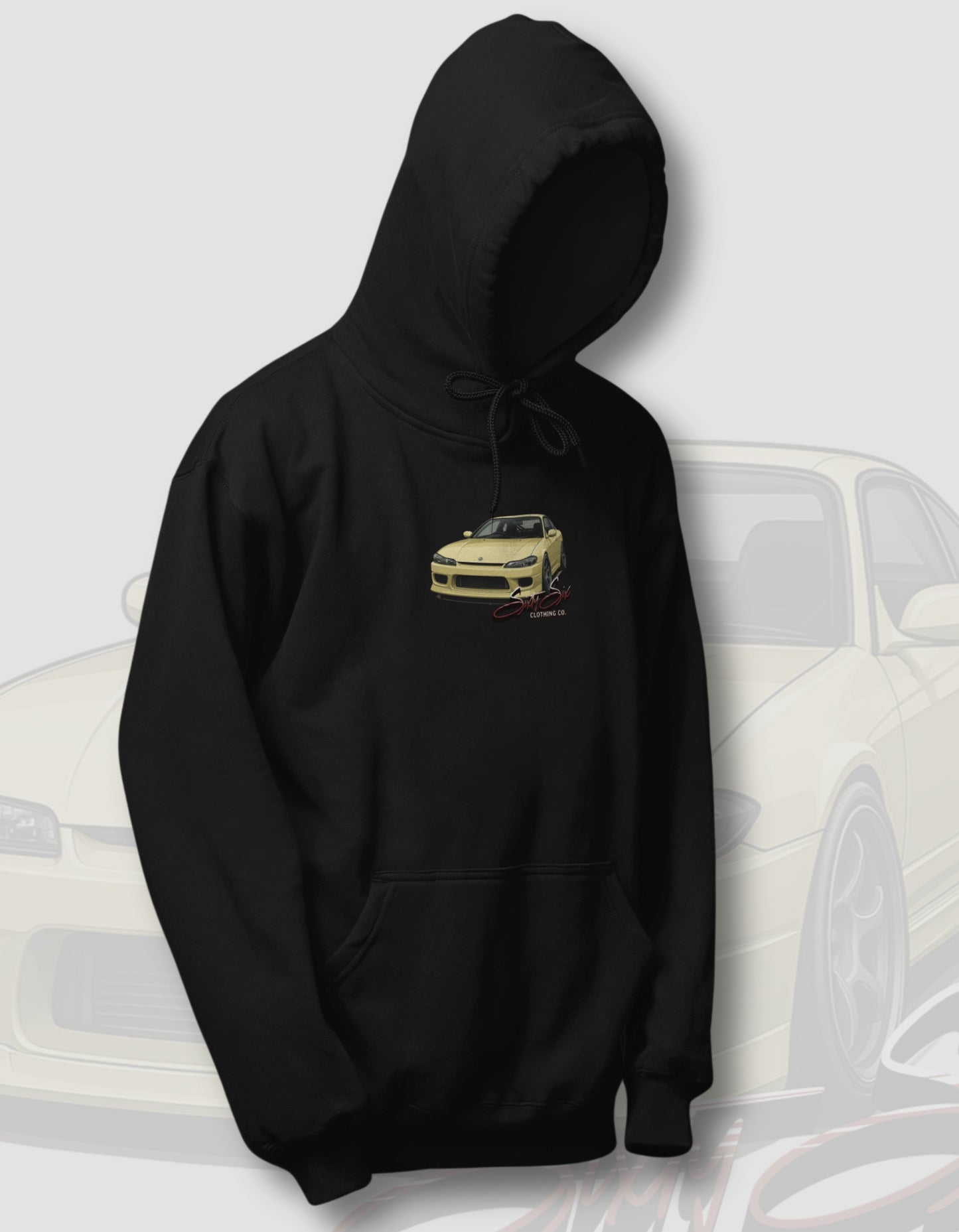 'Silvia S15' - Black Hoodie