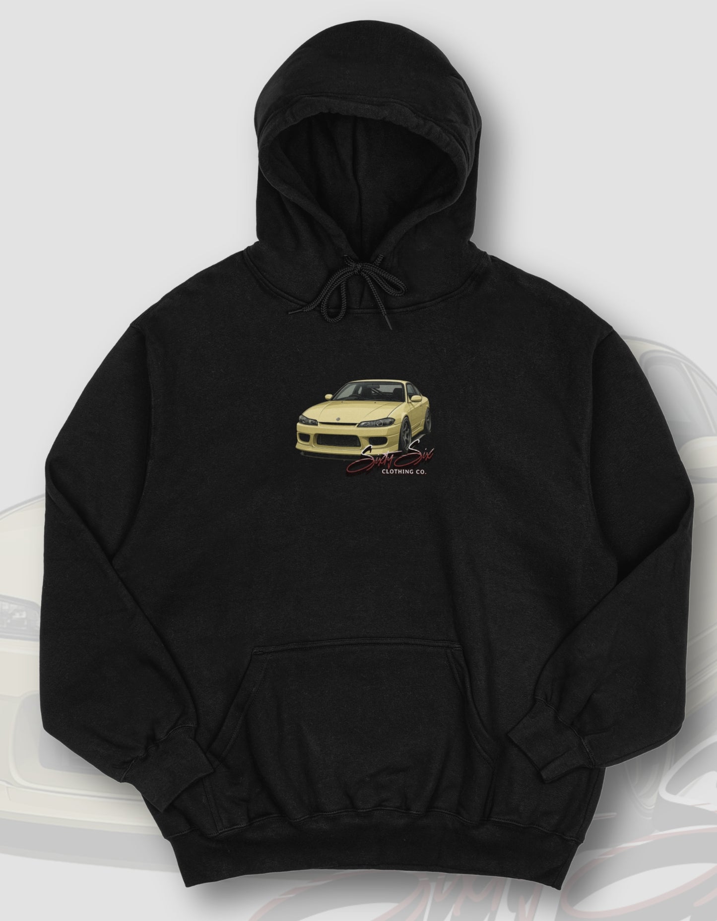 'Silvia S15' - Black Hoodie