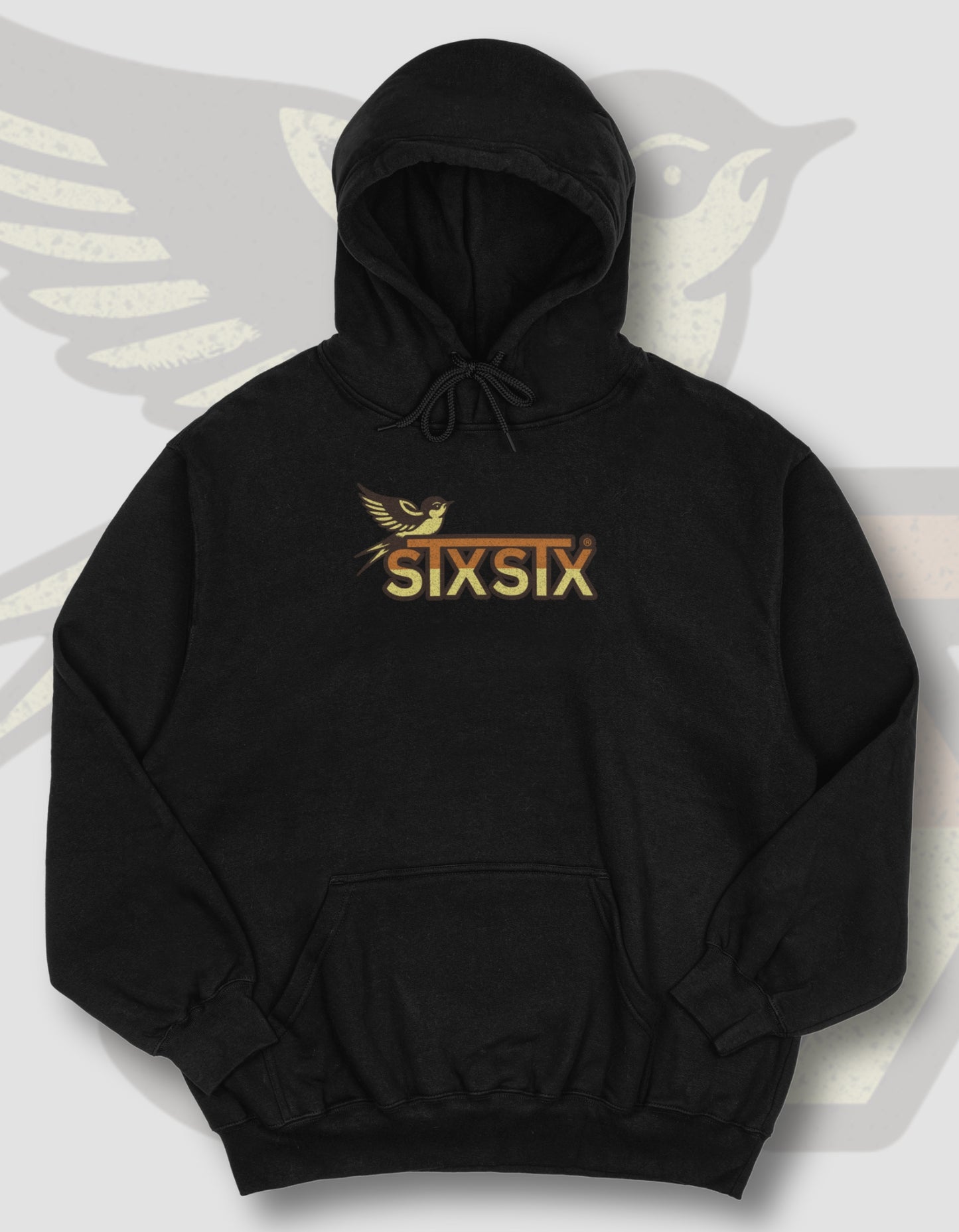 'Swallow' - Black Hoodie