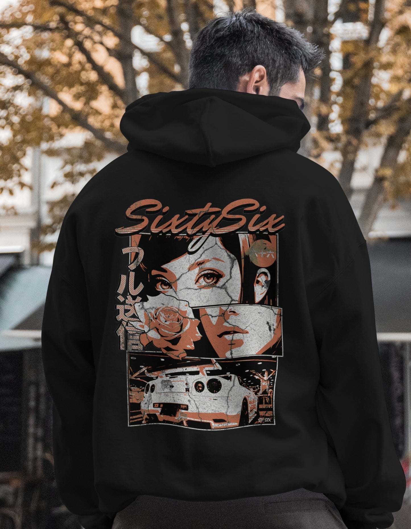 'R34 Skyline' - Black Hoodie