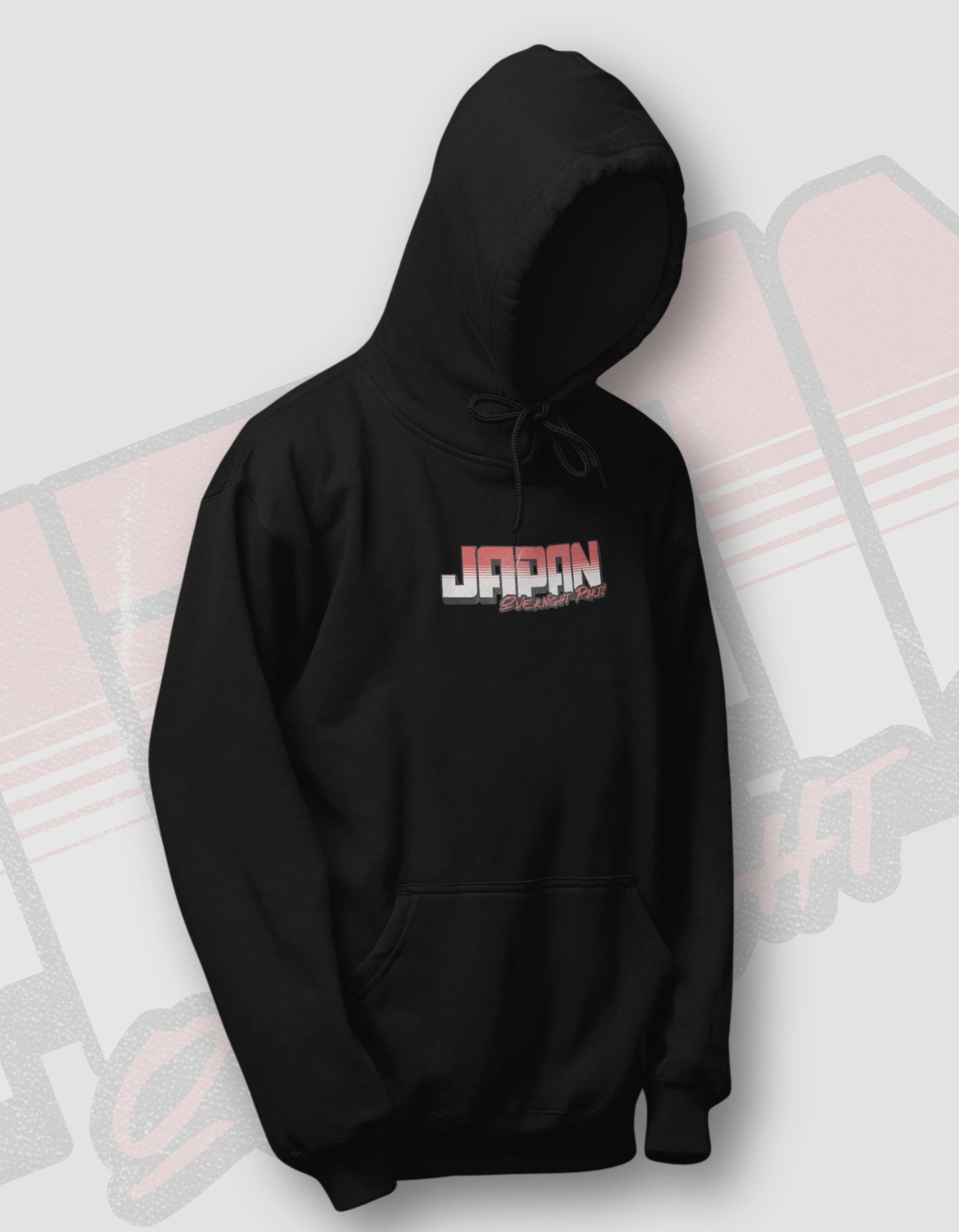 'Overnight Parts' - Black Hoodie