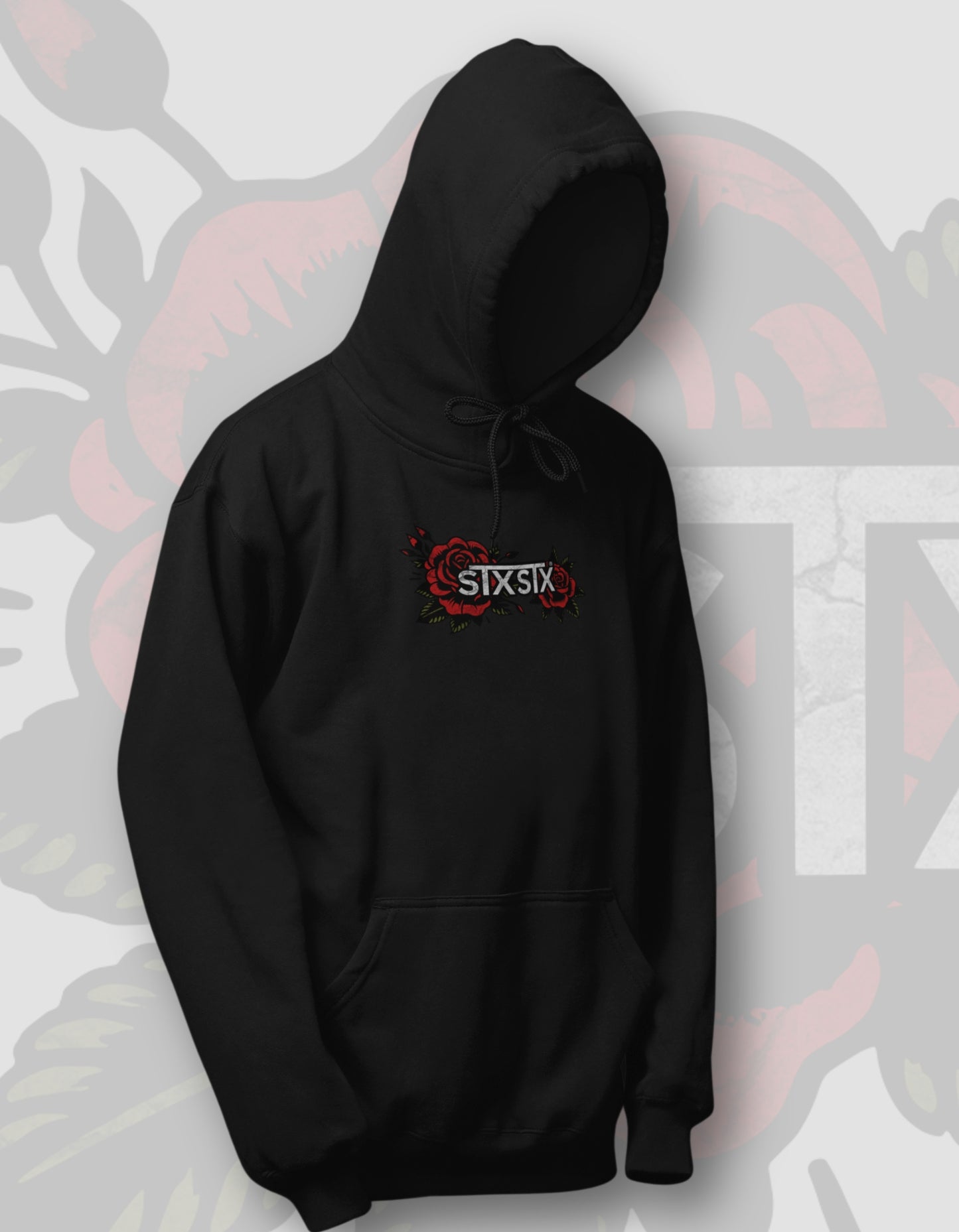 'Rose' - Black Hoodie