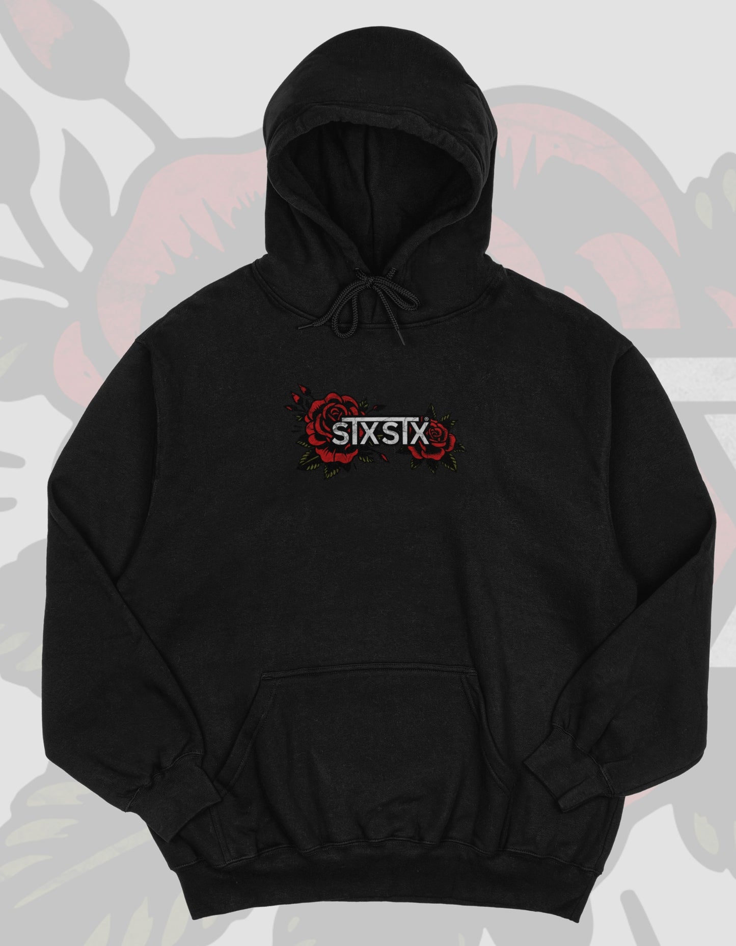 'Rose' - Black Hoodie