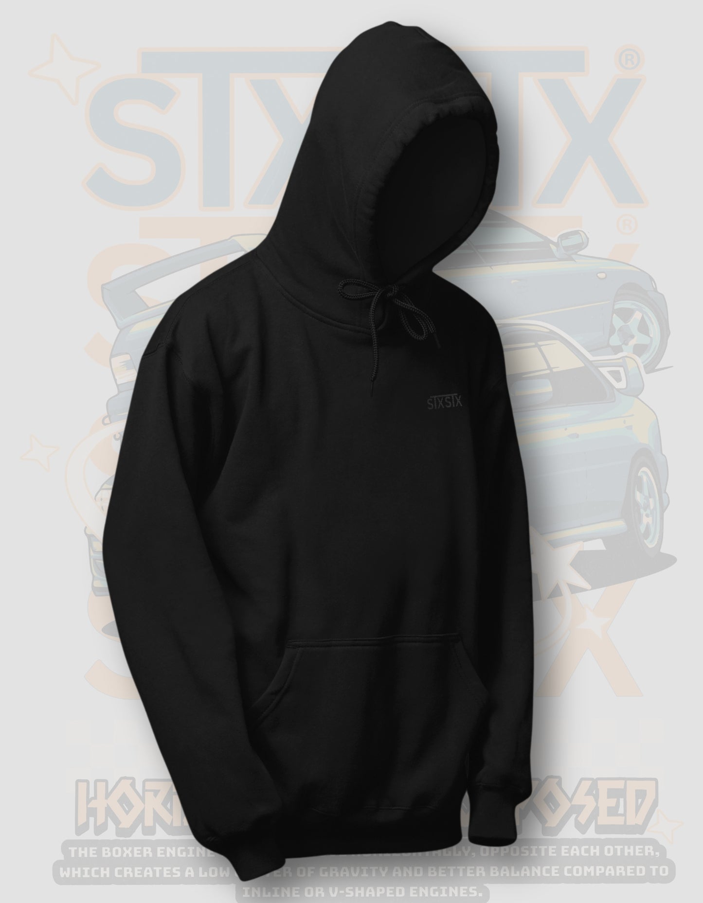 'Classic Subaru' - Black Hoodie