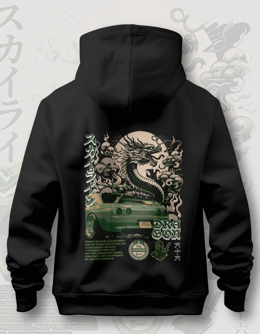 STXSTX R32 Dragon - Premium Black Hoodie