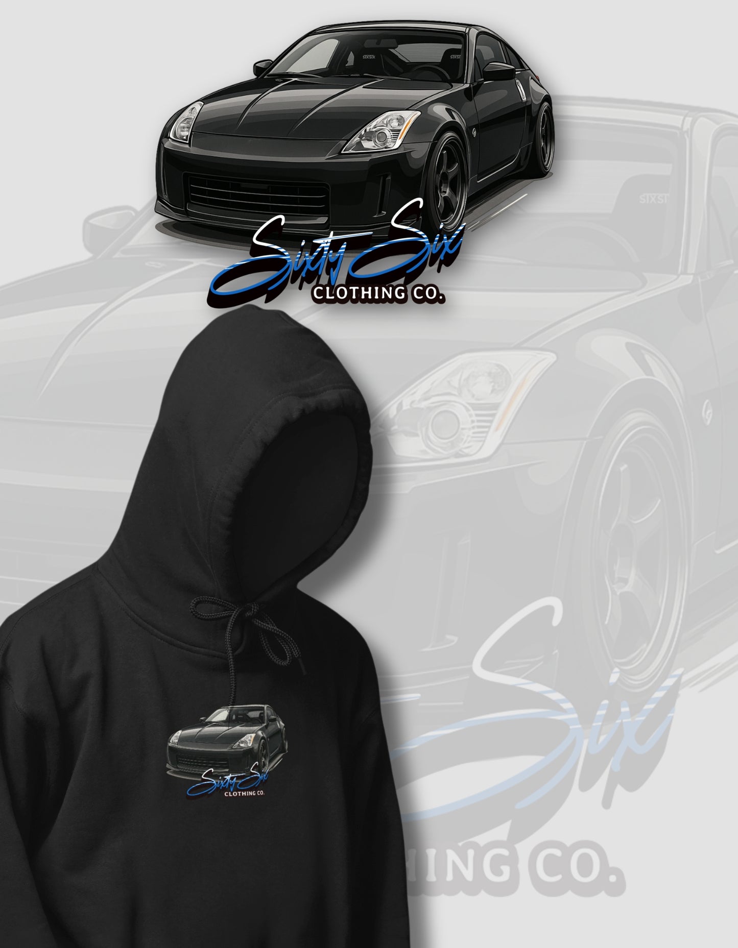 '350z' - Black Hoodie