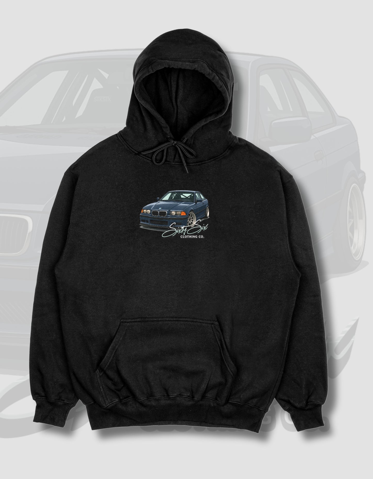 'E36 BMW' - Black Hoodie