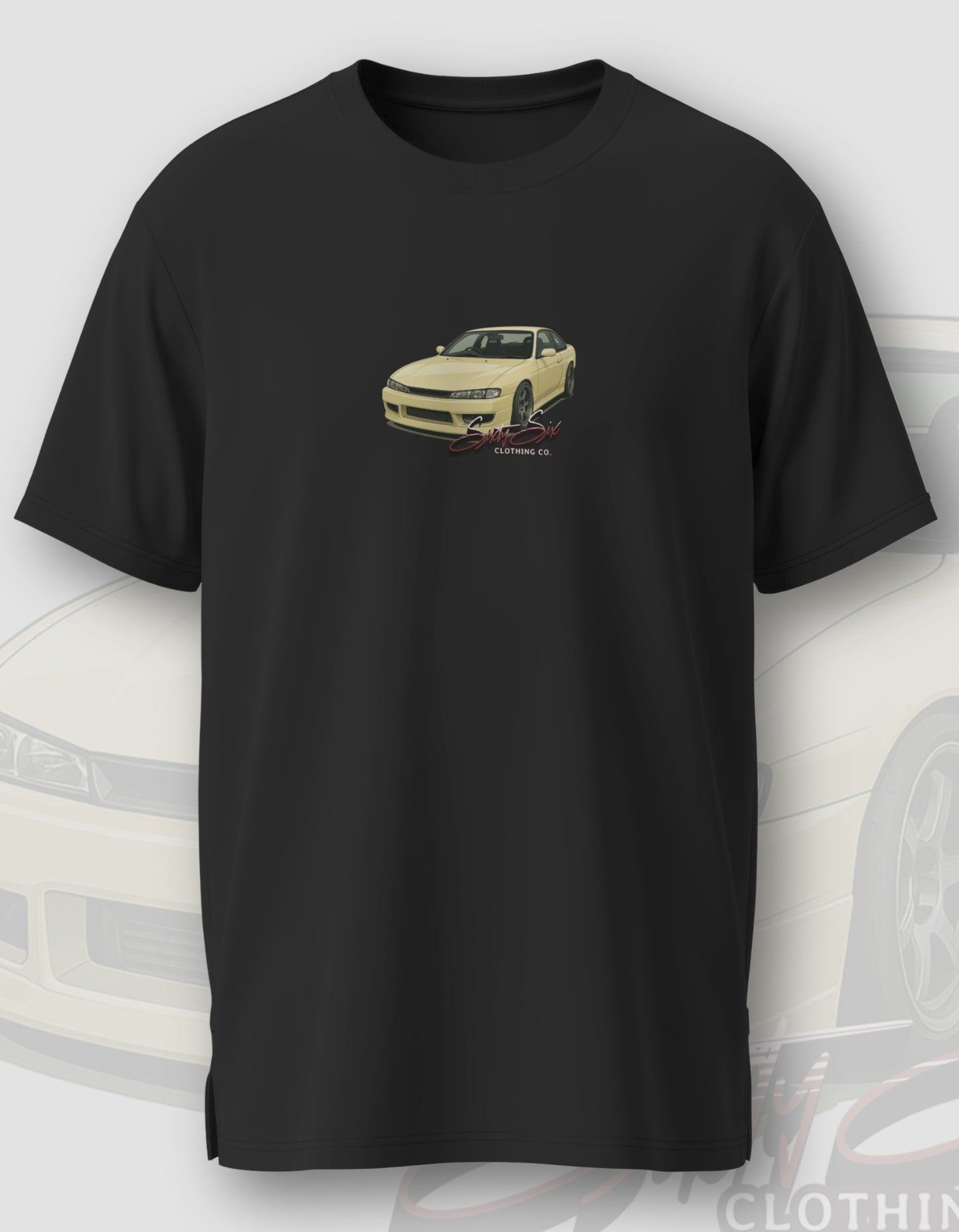 'Silvia S14' - Lightweight T-Shirt Black