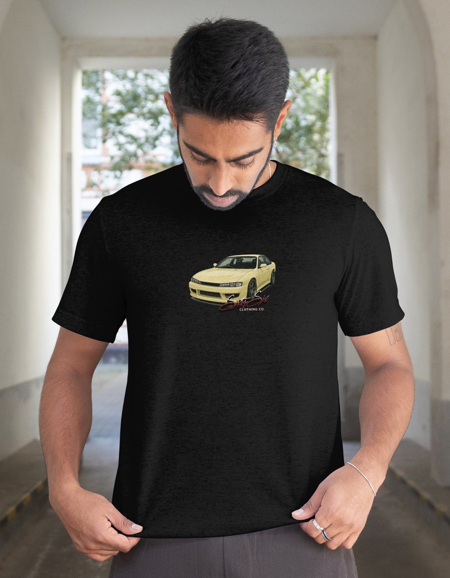 'Silvia S14' - Lightweight T-Shirt Black