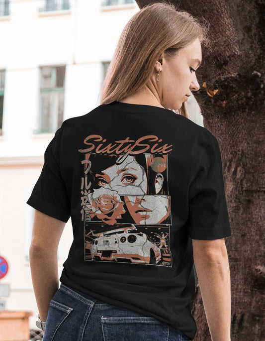 ''R34 Skyline'' - T-Shirt Black