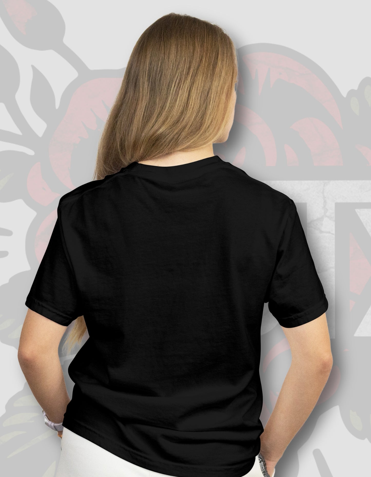 'Rose' - Lightweight T-Shirt Black