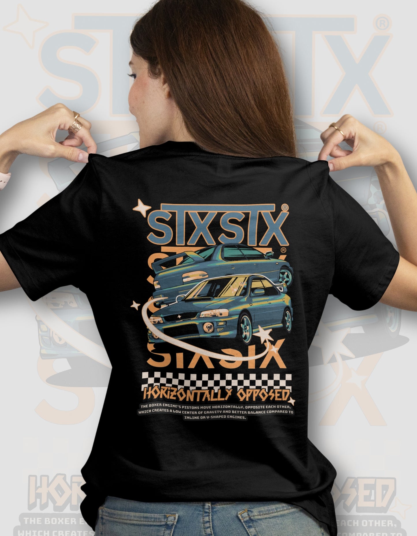 'Subaru Classic' - Lightweight T-Shirt Black