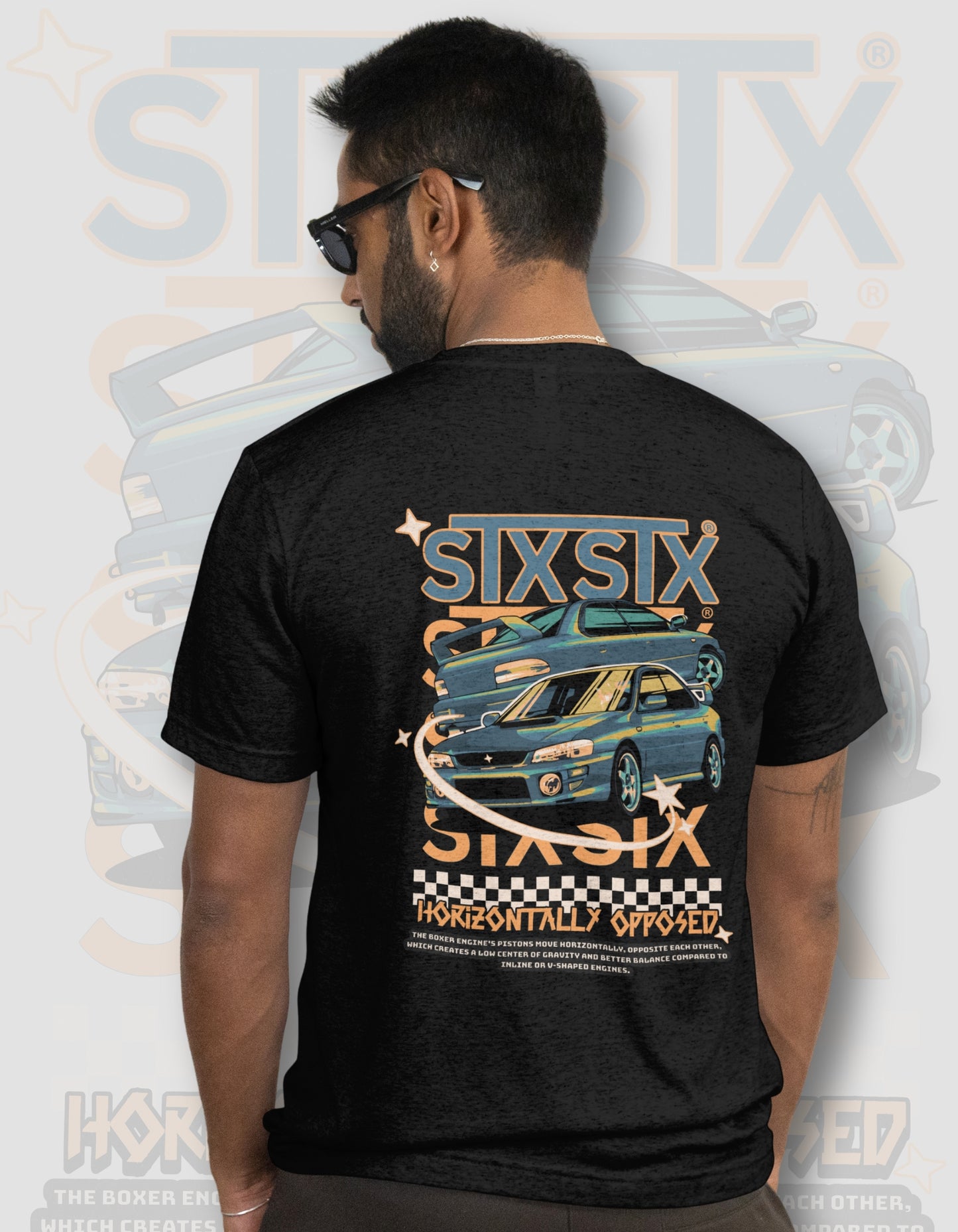 'Subaru Classic' - Lightweight T-Shirt Black