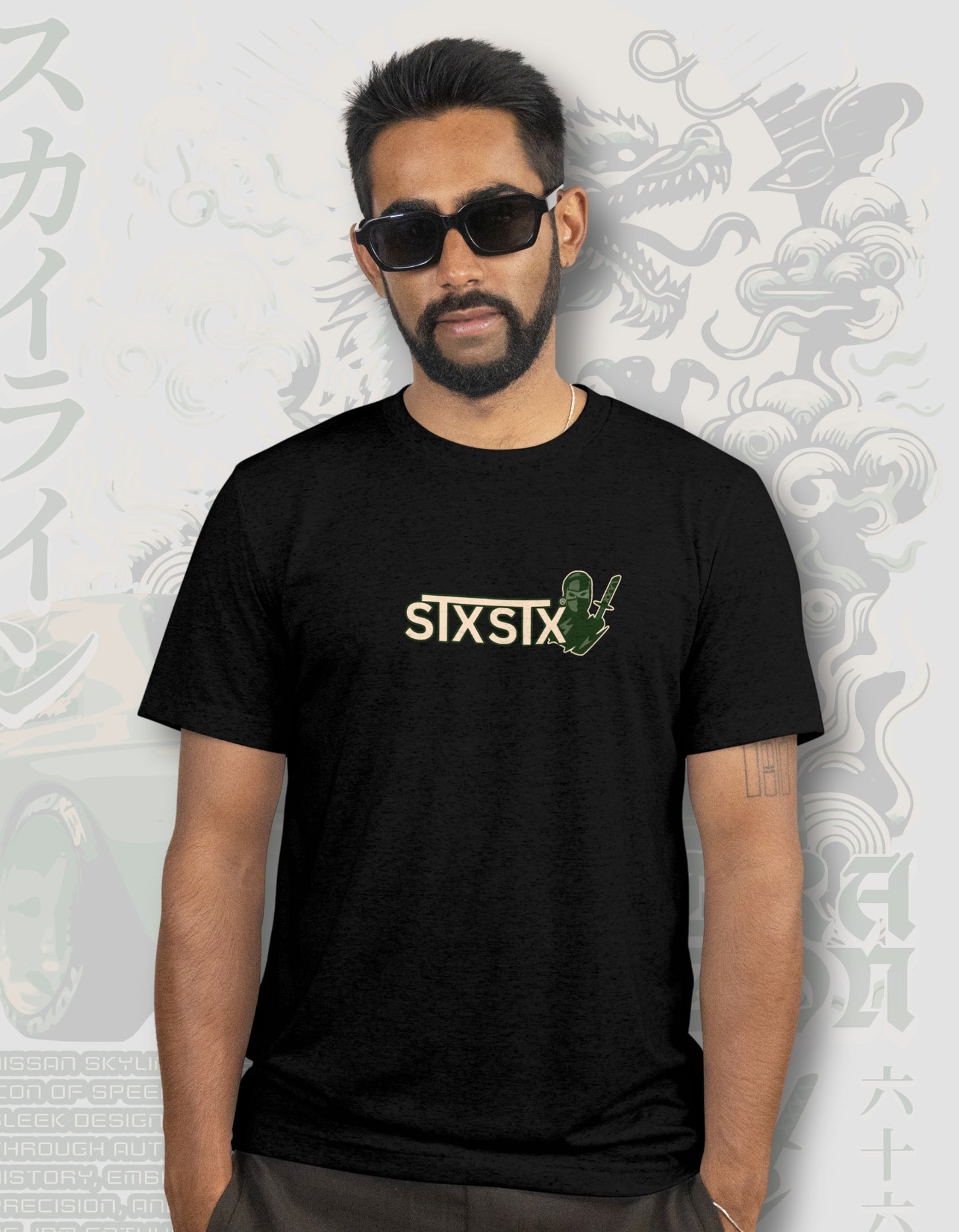 'R32 Dragon' - Lightweight T-Shirt Black