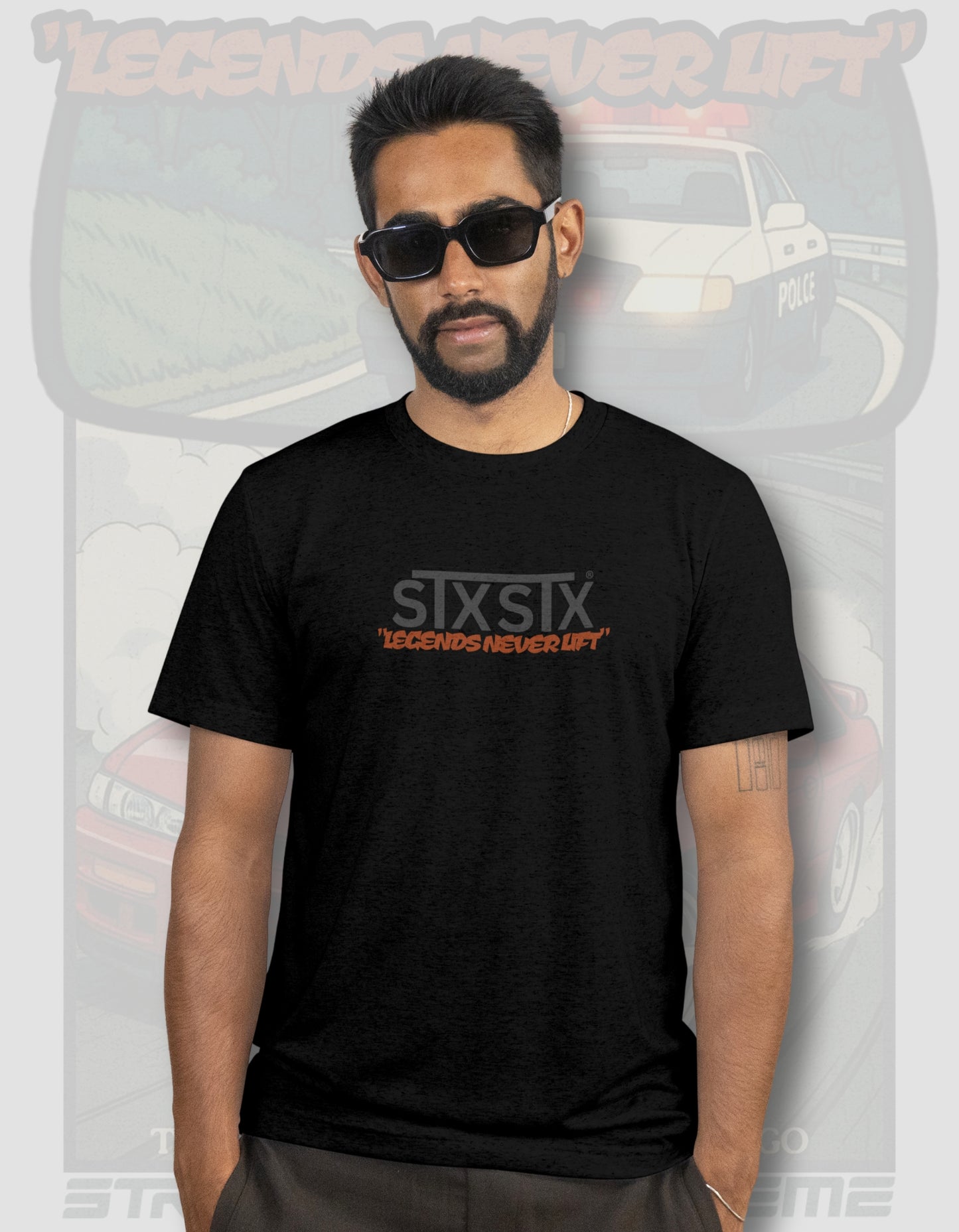 'Legends Never Lift - S14 Silvia' - Lightweight T-Shirt Black