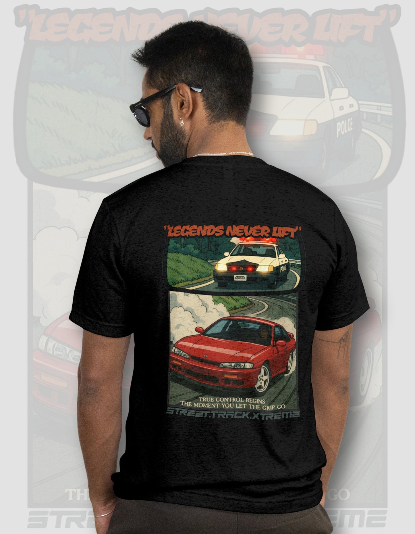 'Legends Never Lift - S14 Silvia' - Lightweight T-Shirt Black