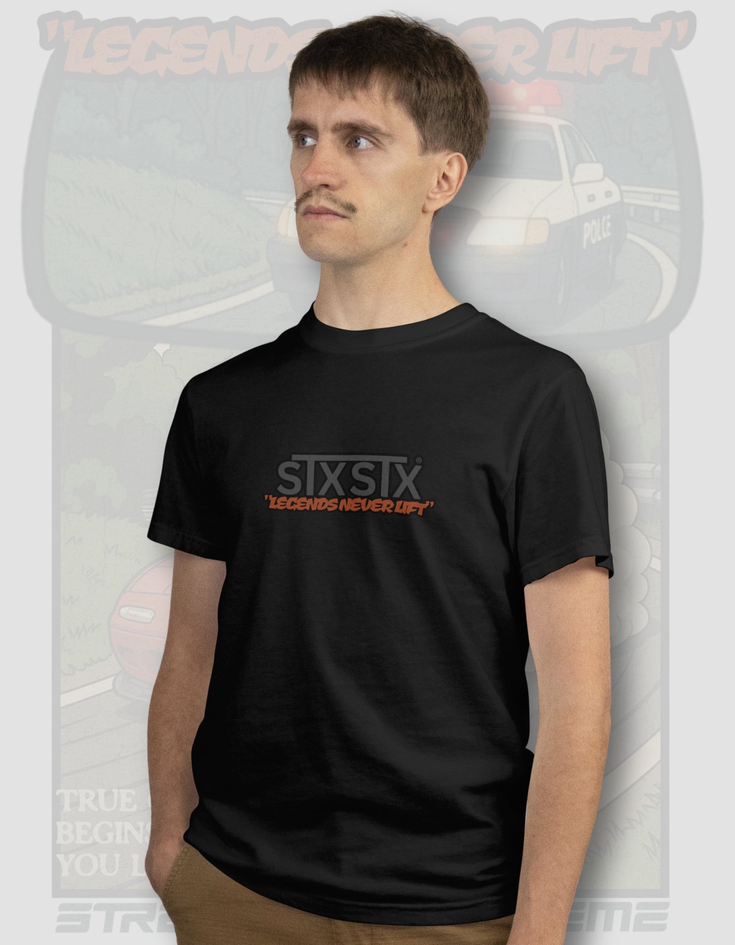 'Legends Never Lift - MX5' - Lightweight T-Shirt Black