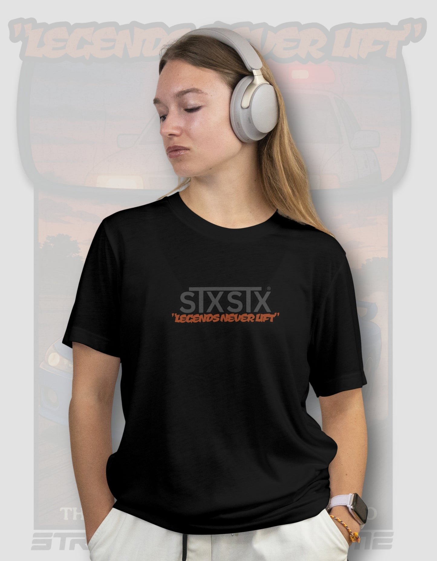 'Legends Never Lift - S15 Silvia' - Lightweight T-Shirt Black