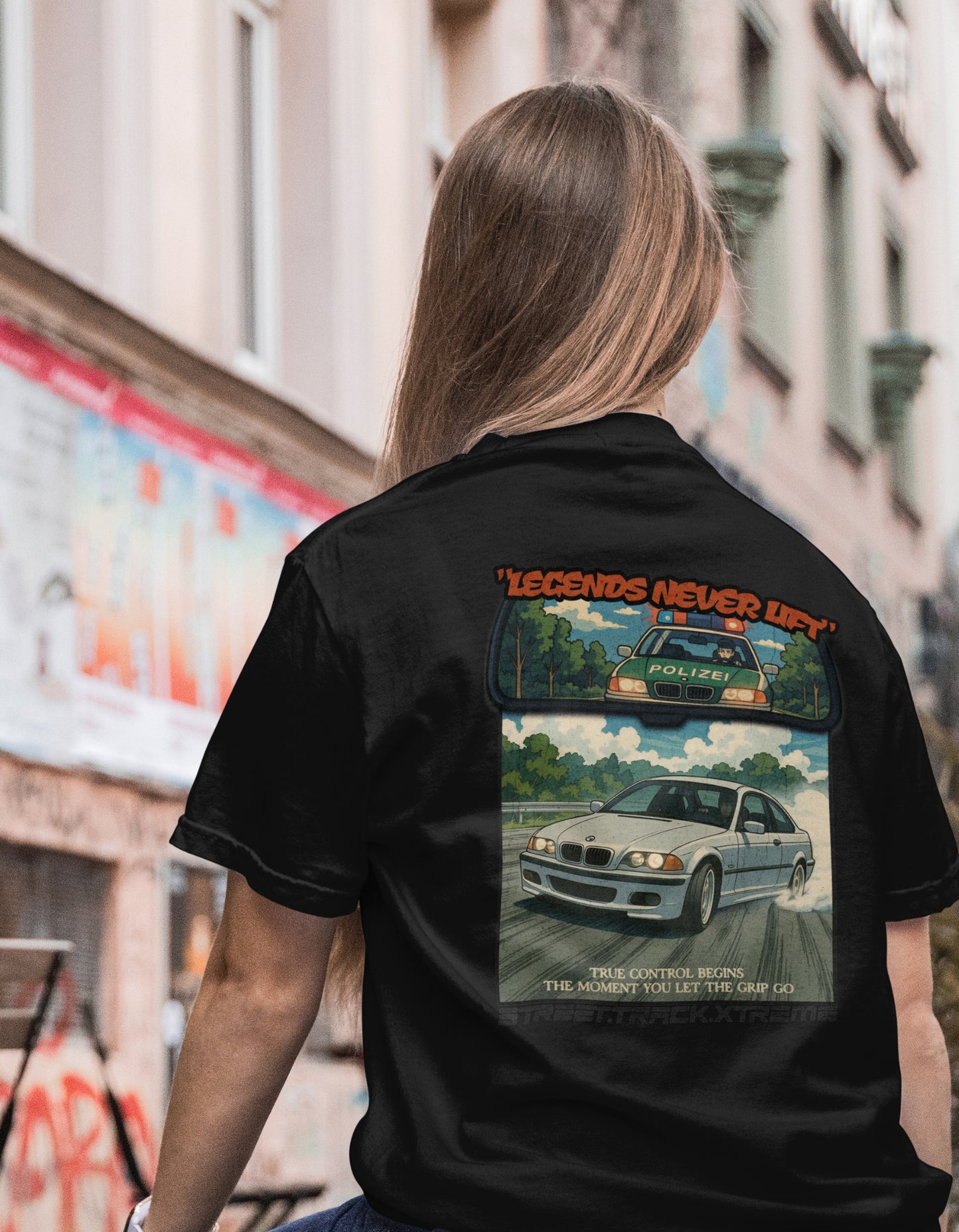 'Legends Never Lift - E46' - Lightweight T-Shirt Black