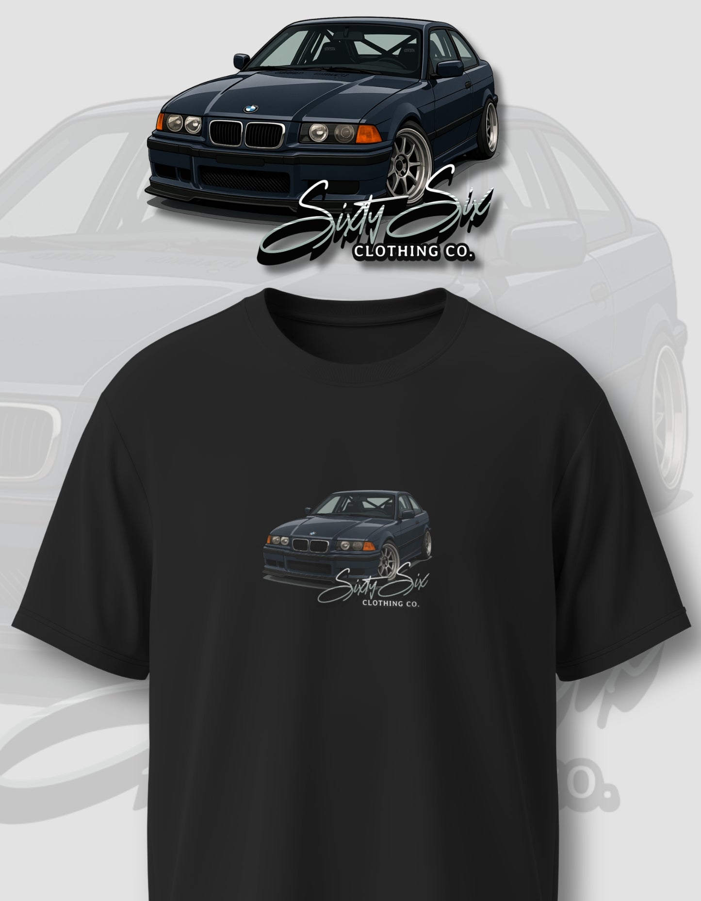 'E36 BMW' - Lightweight T-Shirt Black