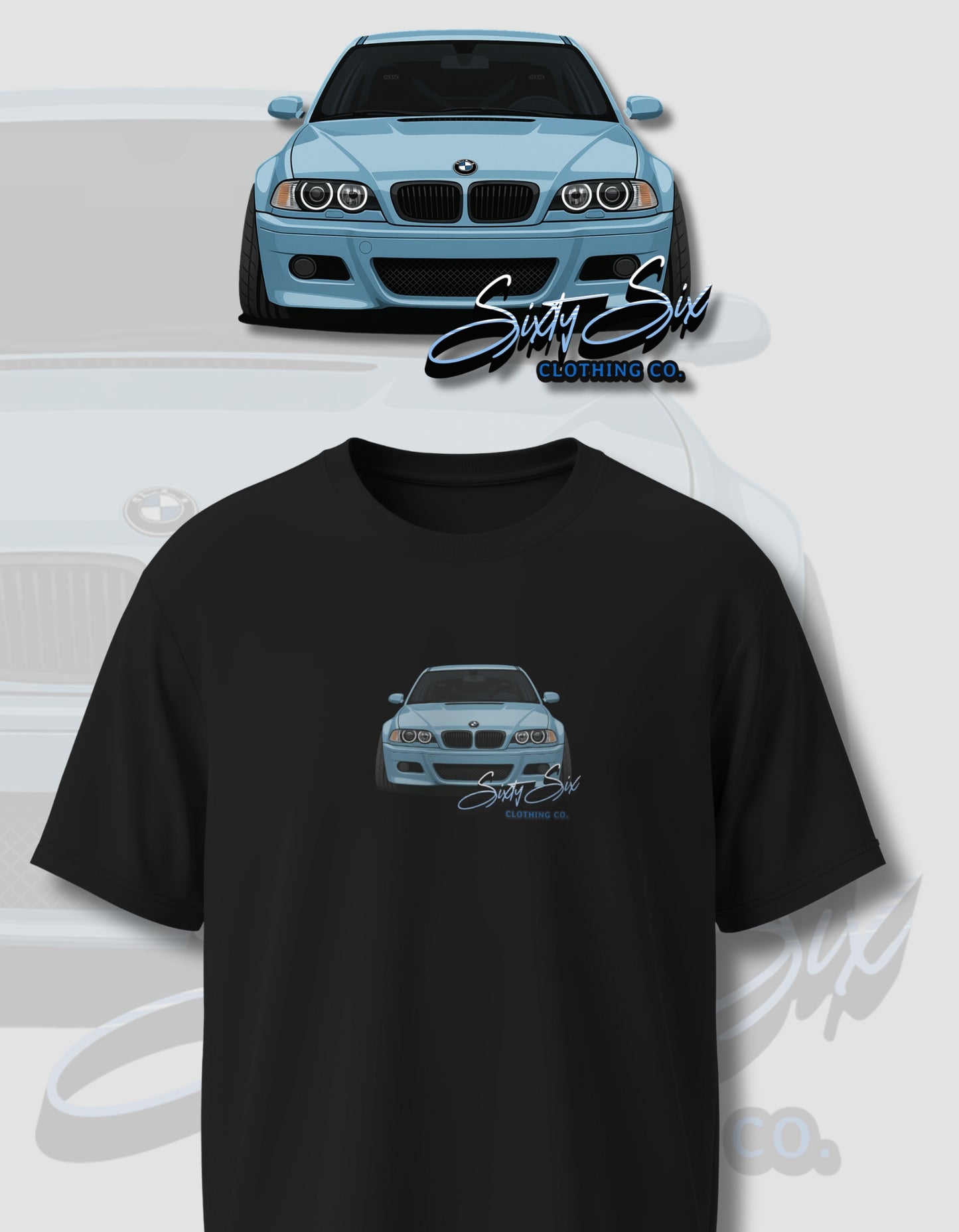'E46 BMW' - Lightweight T-Shirt Black