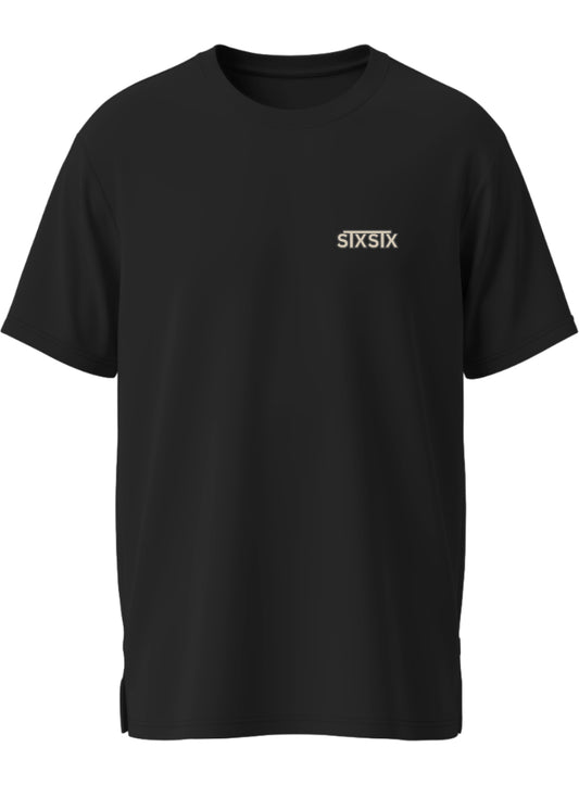Black premium stxstx tshirt with front left chest logo