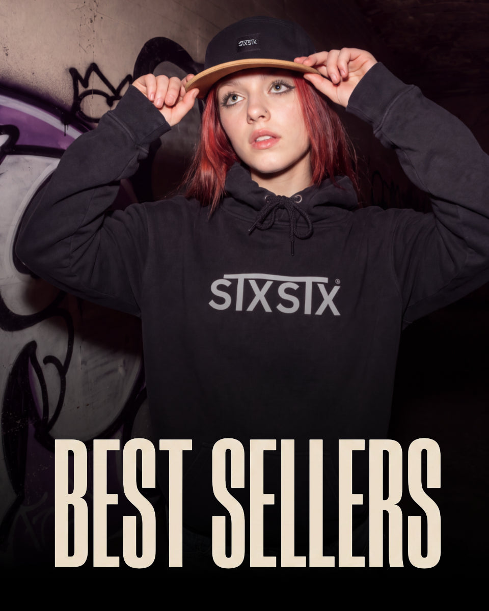 Poster with text displaying best sellers for stxstx premium products