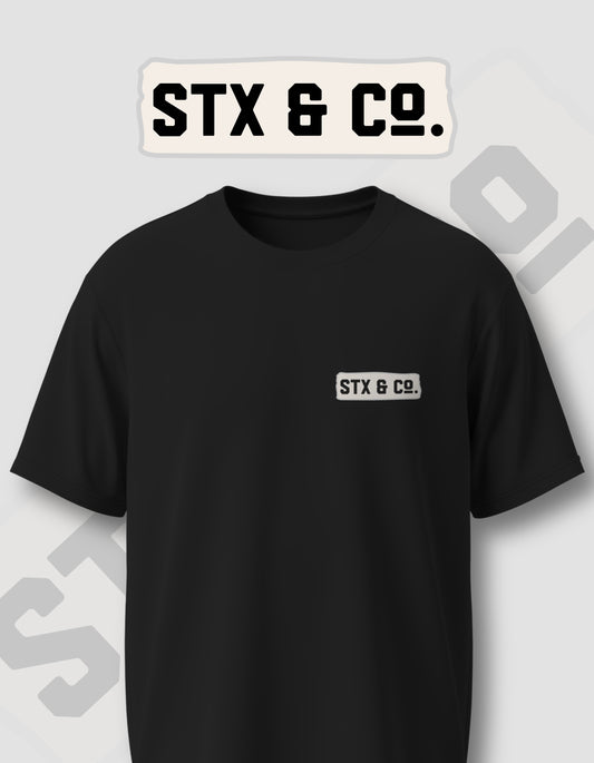 'Stx & Co' - Lightweight T-Shirt Black