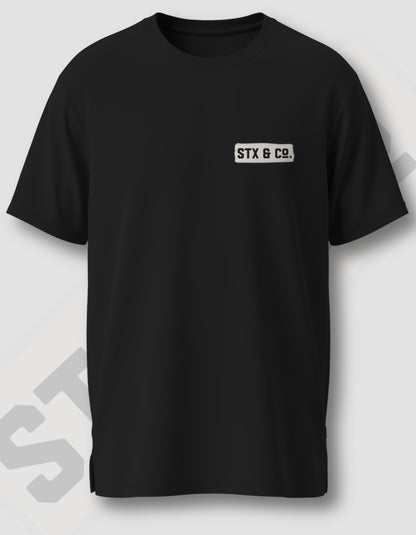 'Stx & Co' - Lightweight T-Shirt Black